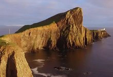 Drone view of Scotland